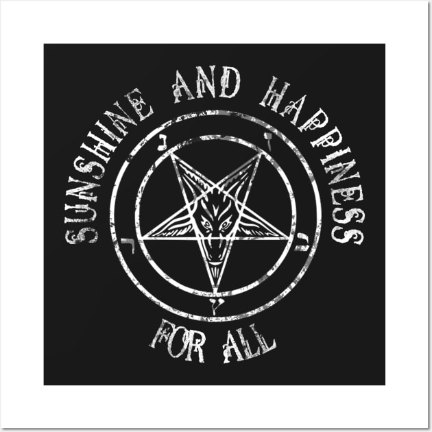 Sunshine and Happiness for all Wall Art by HomicidalHugz